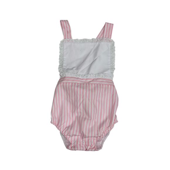 NWT TBBC 6-12M Sally Sunsuit in Pinckney Pink Stripe